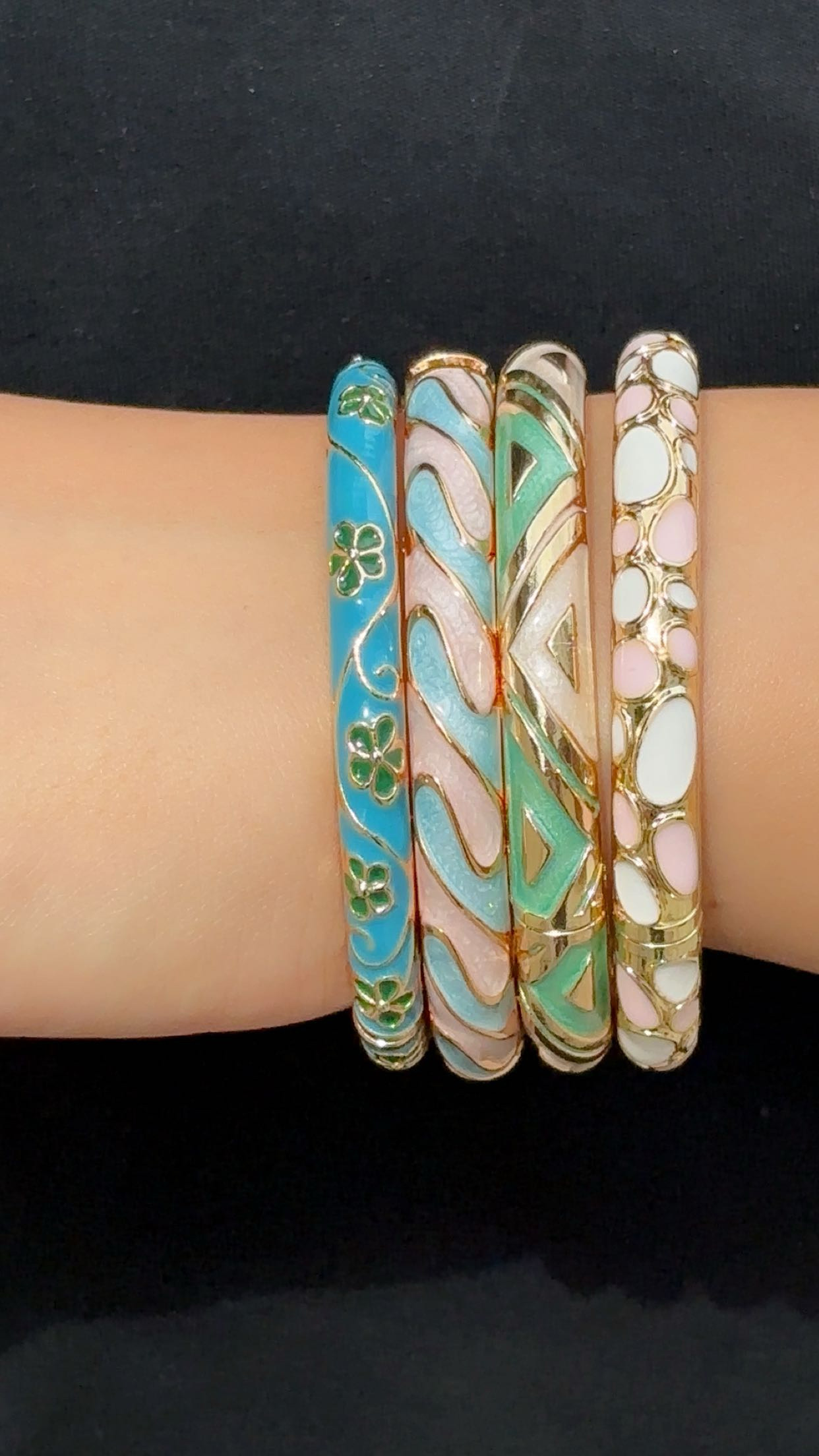 Enamel Multicolor Bangles